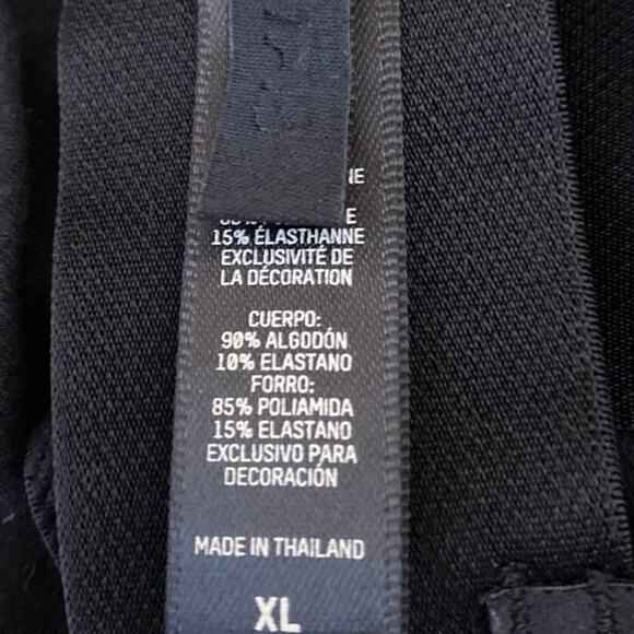 Skims Women's Black Sleeveless Plunge Neck Cami Bralette Crop Tank Top Size XL - Picture 3 of 4